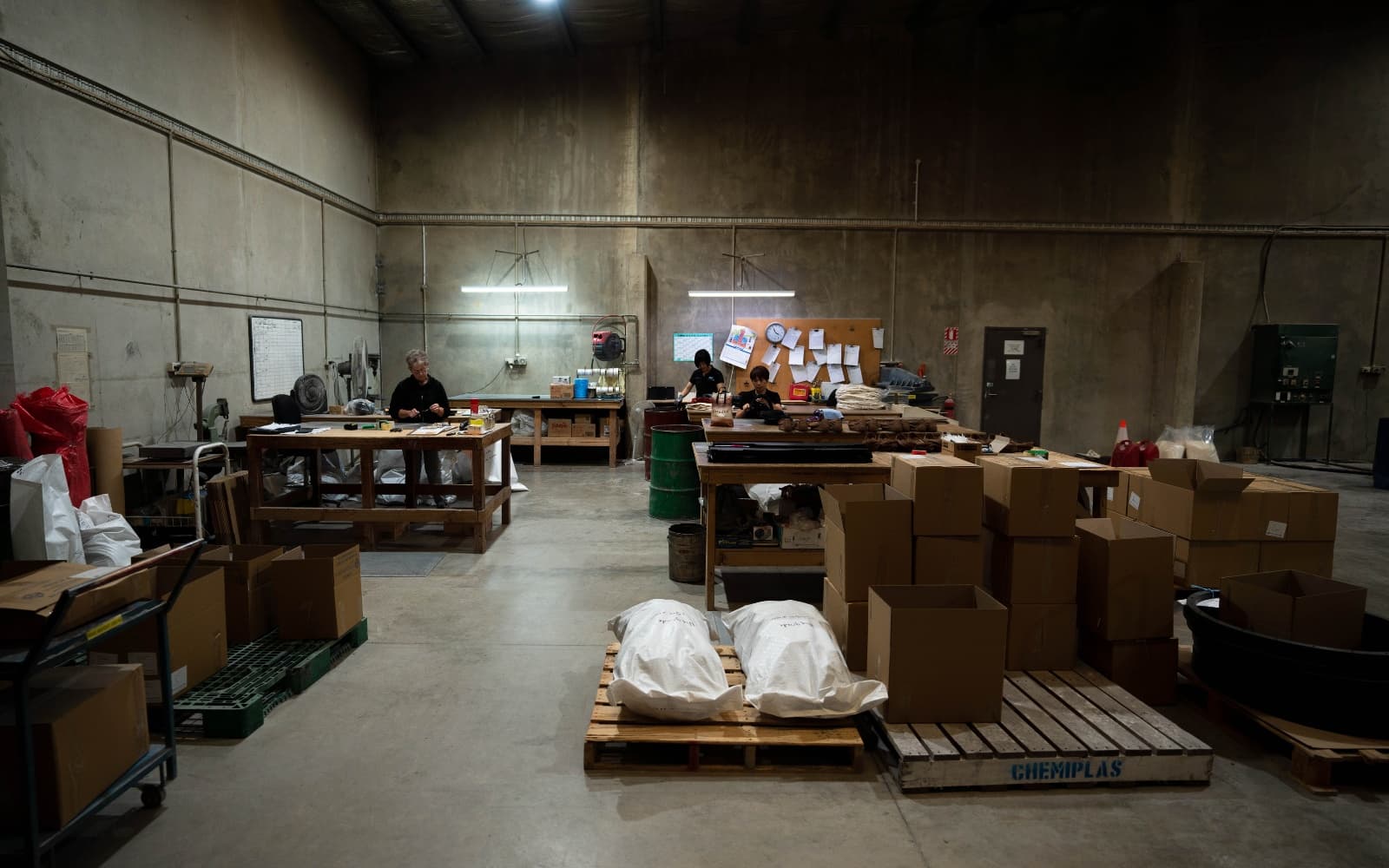 What happens on the production floor before a part ships